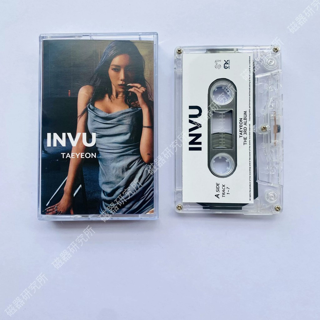 Taeyeon - INVU 3rd Album Cassette Tape Retro ยี่ห้อใหม่ Kpop Collectible C0103