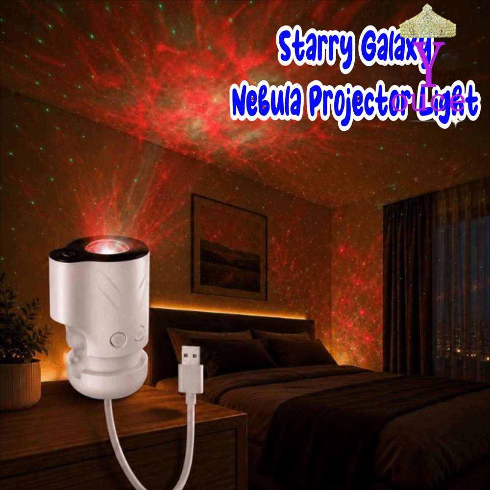 YOUCE Starry Galaxy Nebula Projector Light, USB Powered Adjustable Projection Star Projector Light, 
