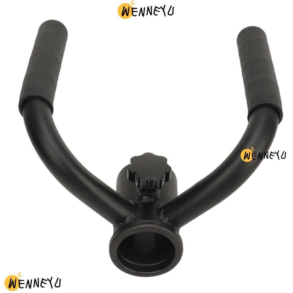 WanNEYU Landmine Row Handle, Compact Iron T Bar สิ่งที่แนบมา,อเนกประสงค์สีดําปรับ Landmine แถว Handl