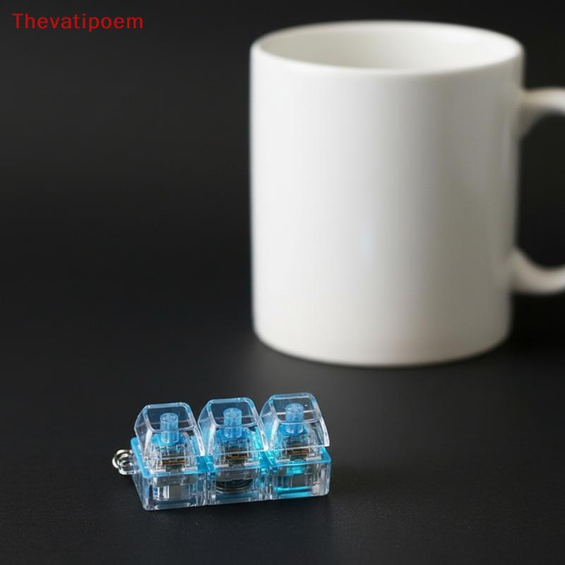 [Thevatipoem] 4Key Mechanical Keyboard Axis Tester LED Keycap Switch Samr Key ของเล่นความเครียดบรรเท