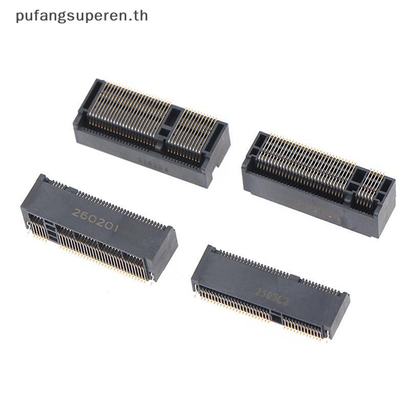 PUREN NGFF ทนต่อการกัดกร่อน M.2 SSD หญิง Soet 5 ชิ้น 67P A/B/E/M คีย์ 2.3/3.2/4.2/8.5H สําหรับ IT Re