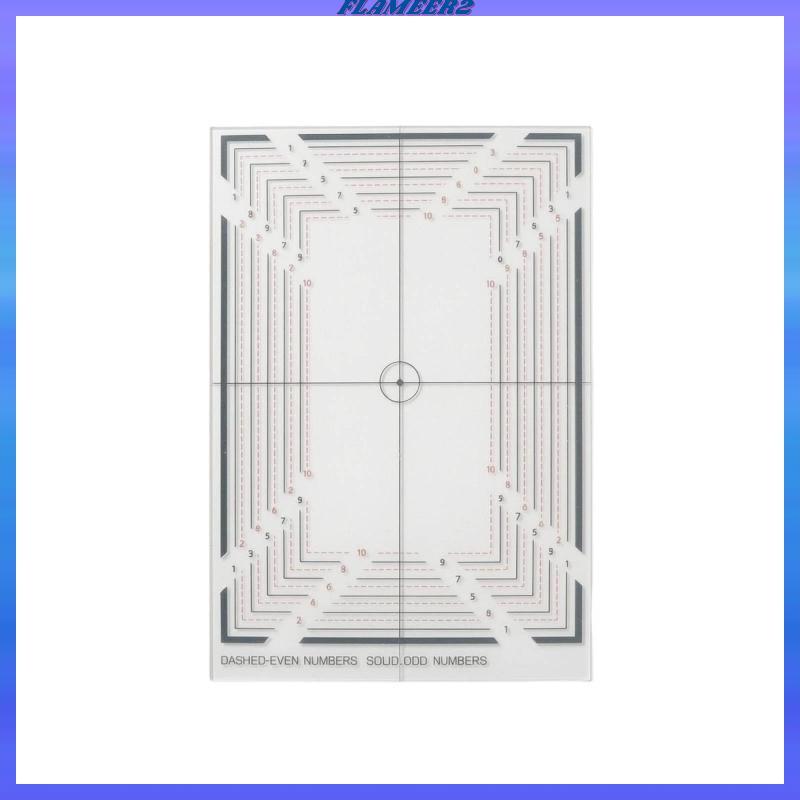 [Flameer2] Trading Card Centering Tool Clear Card Centering Tool พิมพ์สี่เหลี่ยมสําหรับนักสะสม,โต๊ะ