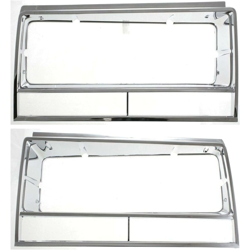 ชุด 2 ขวาซ้าย & ผู้โดยสารด้านข้างฝาครอบไฟหน้า Bezel สําหรับ Chevy สําหรับ El Camino 1982-1987 สําหรั