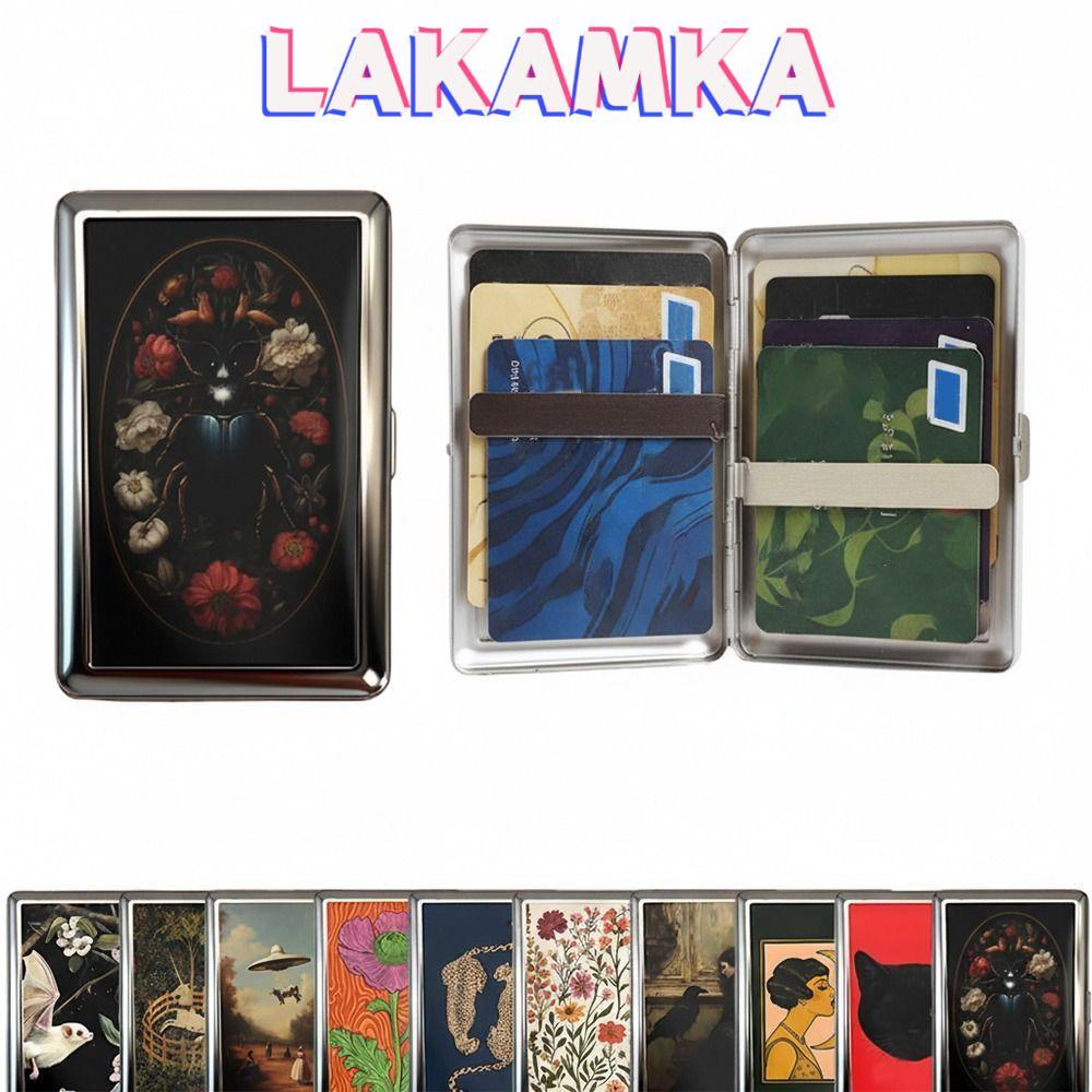 LAKAMKA Metal , Vintage-Style Easy Snap Vintage Card , Elegant อเนกประสงค์ออกแบบวัสดุโลหะ Multi-func