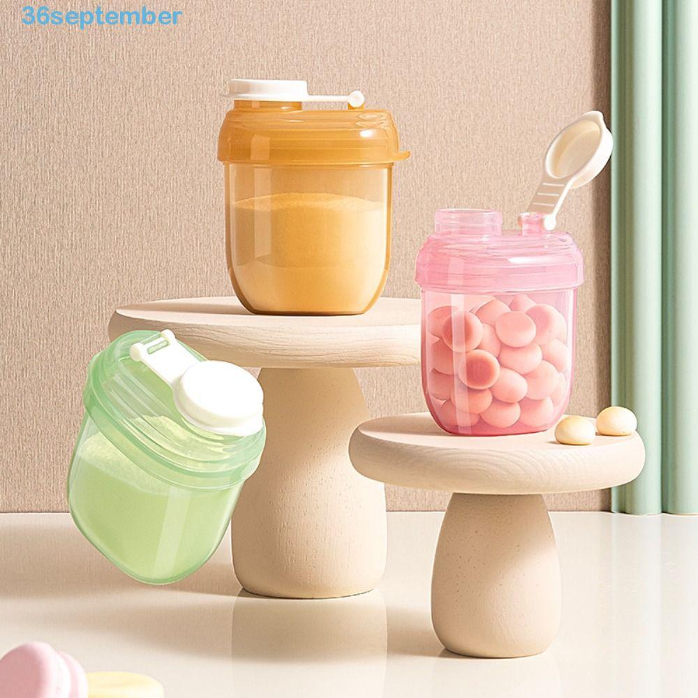 SPEPEMBER Toddle Snacks Container, Feeding Lunch Box With Milk Powder Spoon Baby Milk Powder Seal Ja