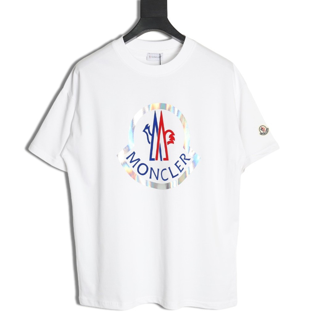 Moncler/Mengkou 2026 รอบคอแขนสั้นเสื้อยืดคู่สไตล์ผู้ชาย Slim-Fit Slimmer ดูกลางแจ้ง Raglan แขนอารมณ์