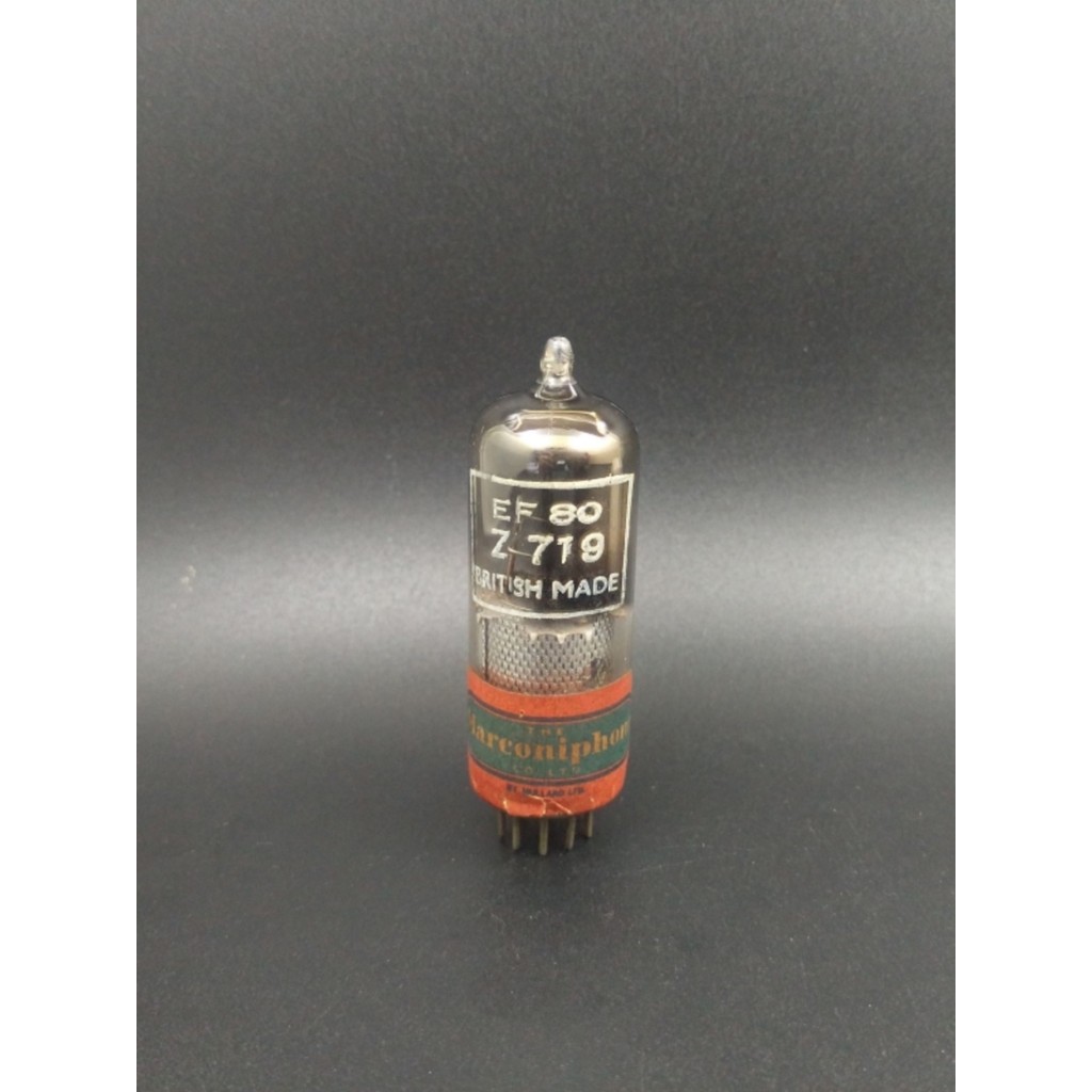 British Marconi Large Shield EF80/EF800/6BX6/6EL7 Tube Plus Conversion Seat สามารถแทนที่ 6SJ7
