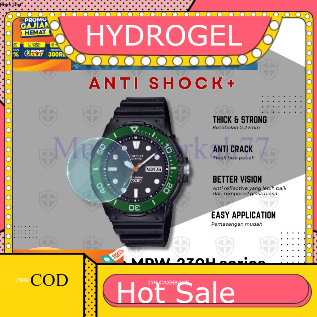 นาฬิกา HYDROGEL ป้องกันรอยขีดข่วนสําหรับ Casio MRW230 MRW 230 MRW-230H