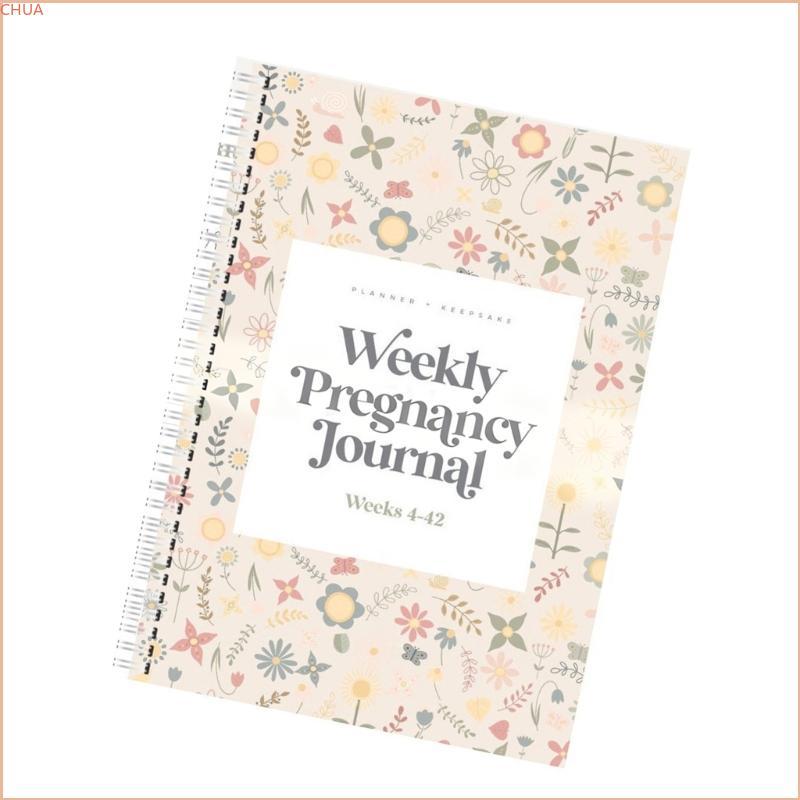 Chua 4-42 Week Journal Notebook สําหรับบันทึกอาหารการออกกําลังกายนัดหมาย