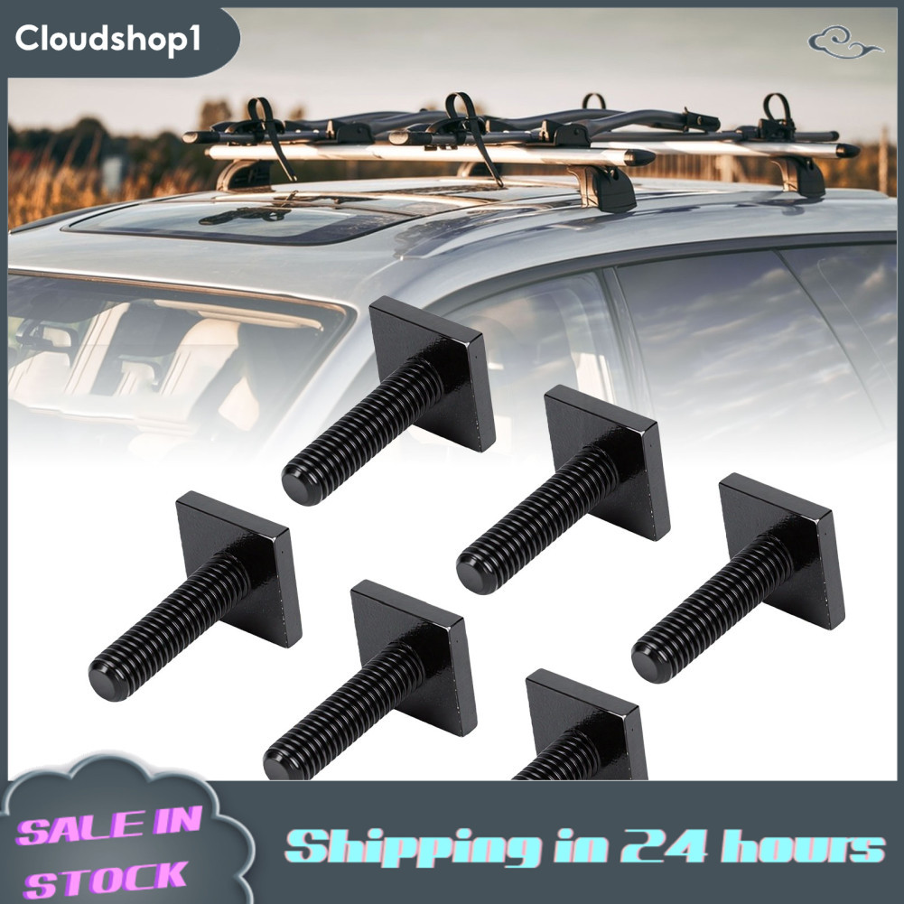 Cloudshop1 RASTKY 6PCS T Slot 0.79x0.79x0.16in M8x30mm รูป Hex Nuts ฤดูใบไม้ผลิเครื่องซักผ้าแบนสำหรั