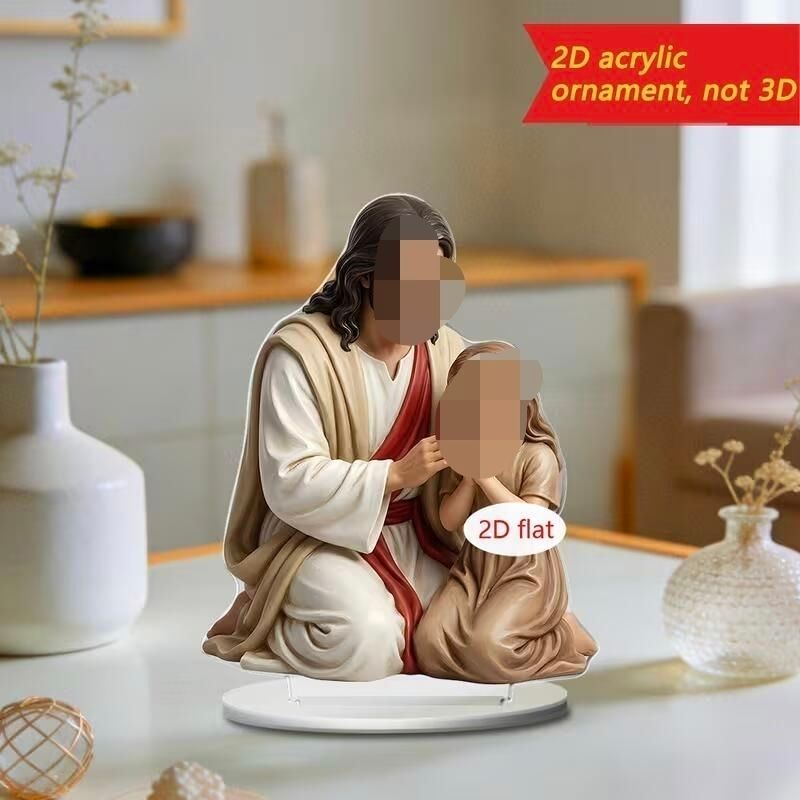 . 款亚克力摆件桌面房间摆放圣诞节礼物生日礼物家用高级纪念Christian Gifts In Glass. Jar Devout Gift Glass Prayer Jar Devout Gift