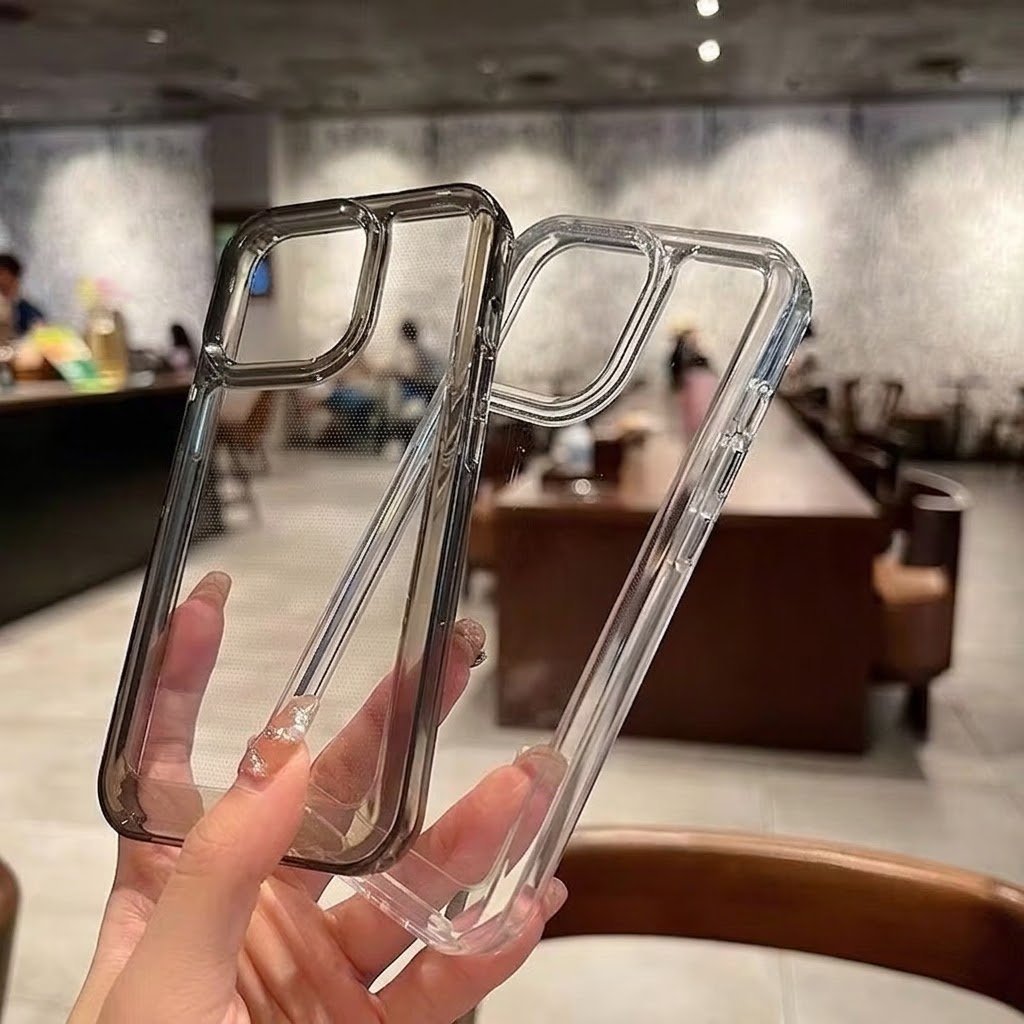 Gudang_Acc1 CASING CASE CLEAR BLACK IPHONE X/IP XS/IP XR /IP 11/IP 12/IP 12 PRO/IP 13/IP 13 PRO/IP 1