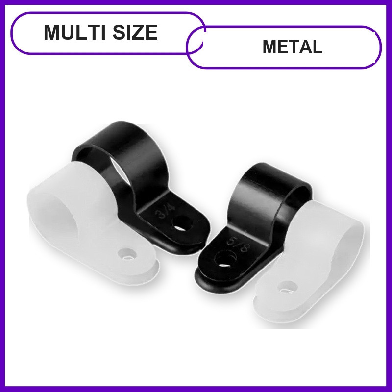 สีขาว/สีดํา R-Type Clamp Wire Fixture Clamp Wire Clamp Clamp Clamp Clamp CC-0~ 7 YJ-3