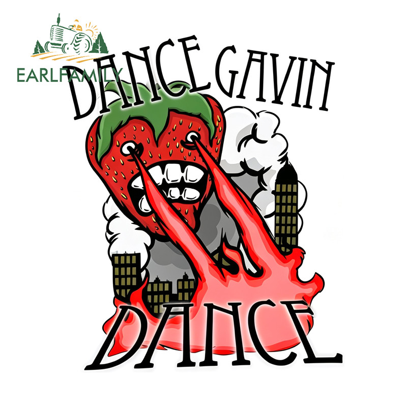 EARLFAMILY Dance Gavin Dance สติกเกอร์รถรถจักรยานยนต์ Aquaflask กันชน Trunk Campervan ด้านหลังกระจกแ