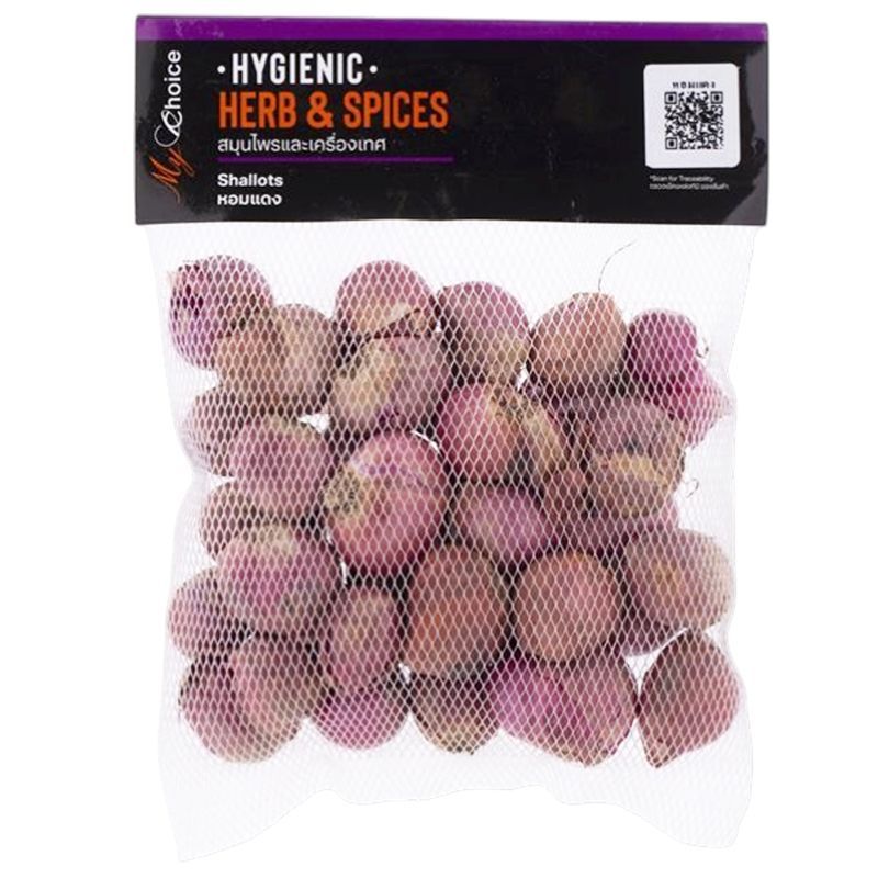 มายช้อยส์หอมแดง 200กรัม My Choice Red Shallots 200g. [หมายเลขบาร์โค้ด 8853474023233 ]