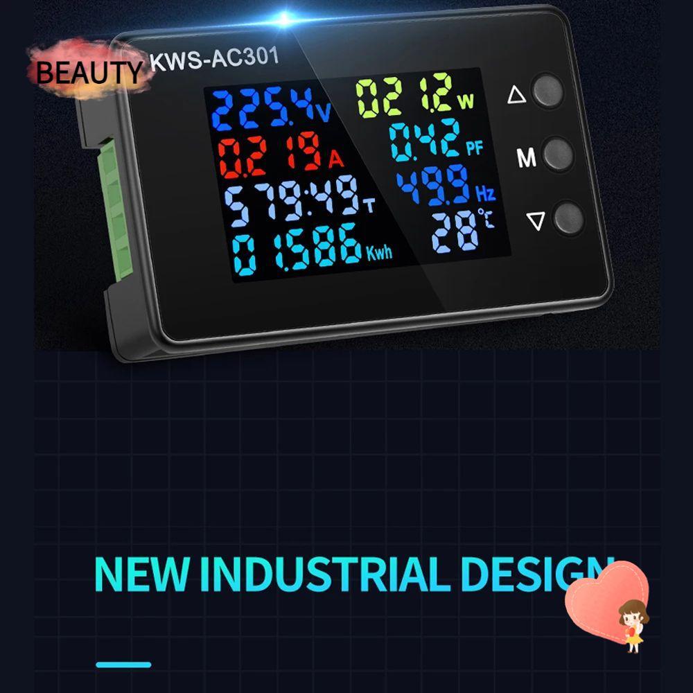 BEAUTY AC Wattmeter KWS-AC301 AC 50-300V 0-100A 8 in 1