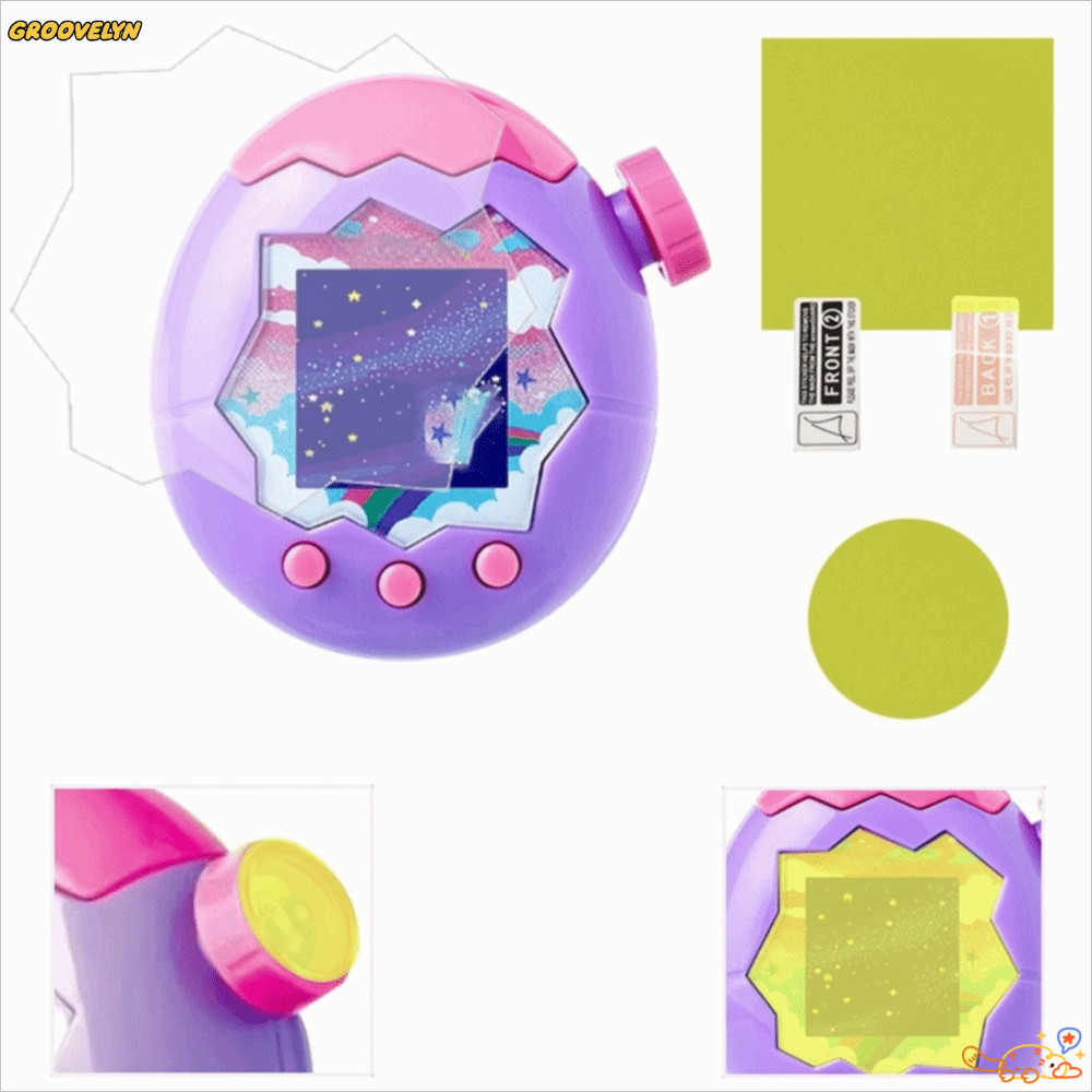 GROOVELYN 1/3 ชิ้นฝาครอบป้องกัน,TPU Yellow HD ฟิล์มกันรอยหน้าจอป้องกันรอยขีดข่วน,ตัวป้องกันหน้าจอแบบ