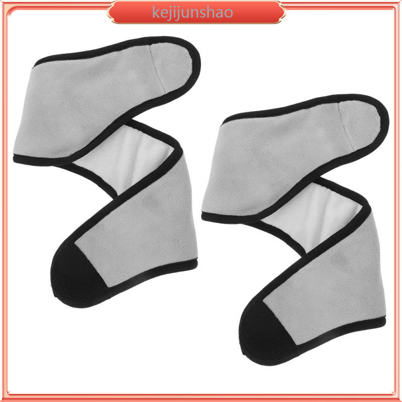 2 ชิ้น Ear Muffs สําหรับ Sleeping Grey Plush Warm Ear Cover