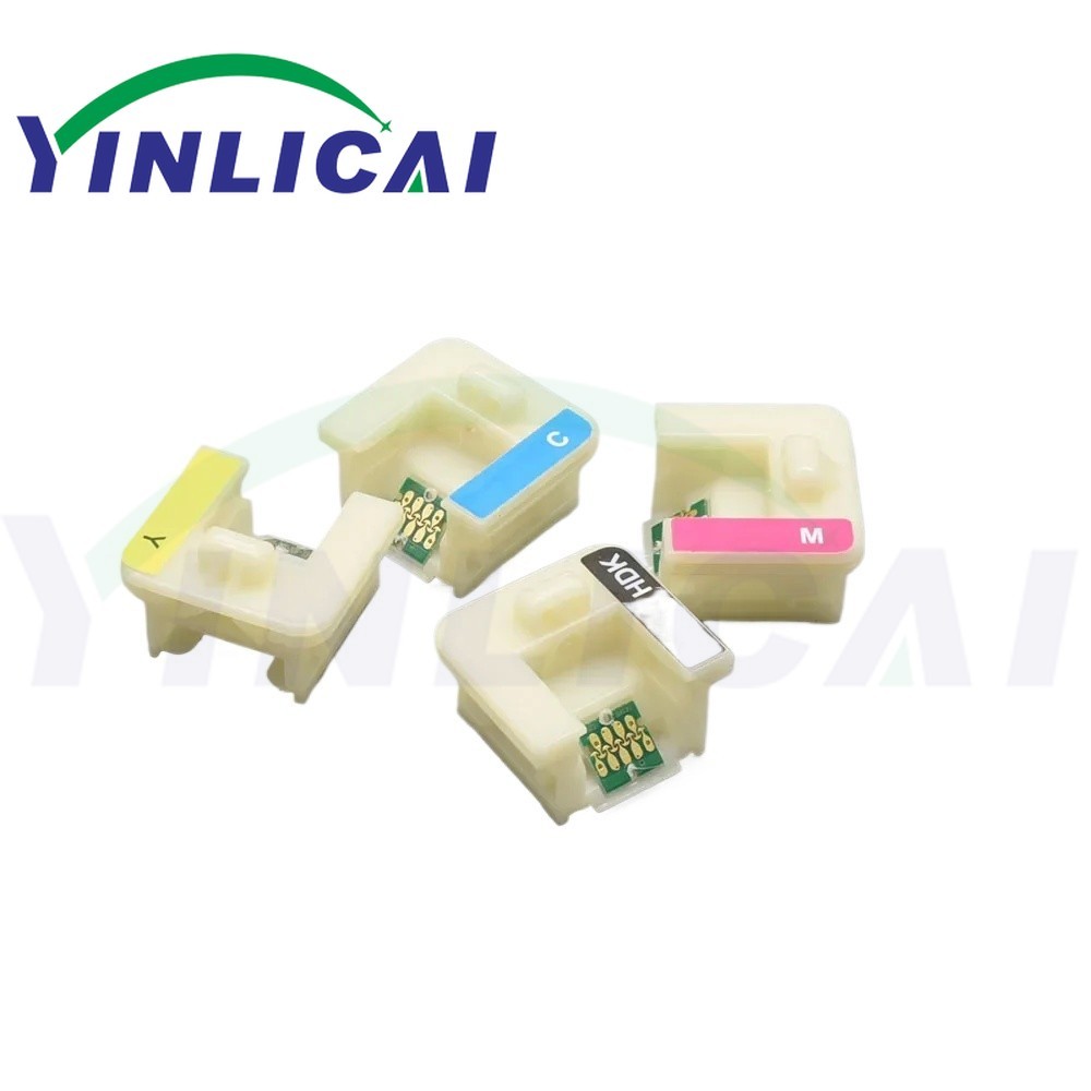 ตลับหมึกชิปหน่วย T741X-T7414 T7411 T741X สําหรับ Epson SureColor F6000 F6070 F6200 F6270 F7000 F7200 F7270 F9300 ชิปถังหมึก