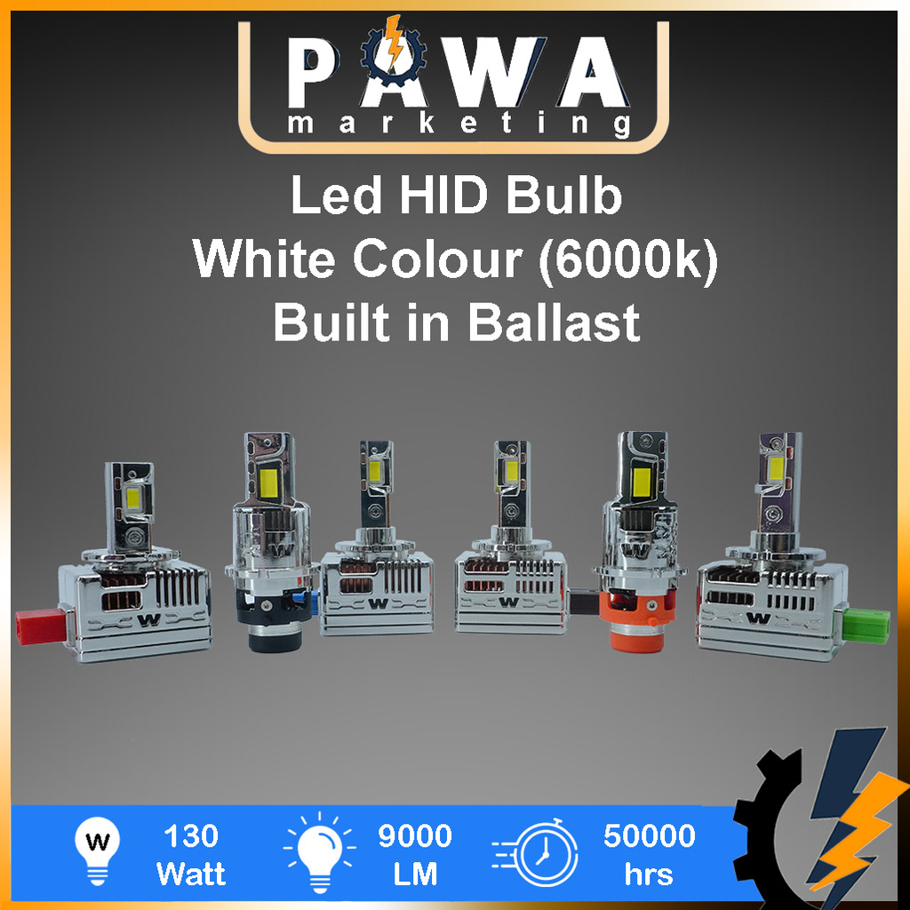 D Series Led HID หลอดไฟรถยนต์ Plug and Play 6000k 12V D1S/R D2S/R D3S/R D4S/R D5S D8S