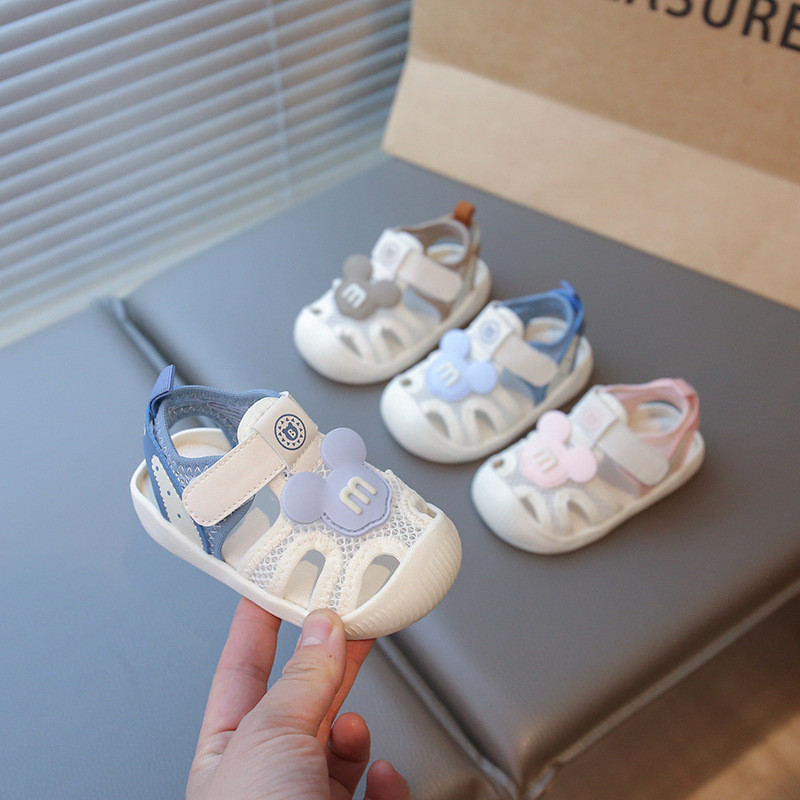 รองเท้าเด็กวัยหัดเดินสําหรับเด็ก Soft-Soled Functional Shoes Baotou Anti-Kick Sandals