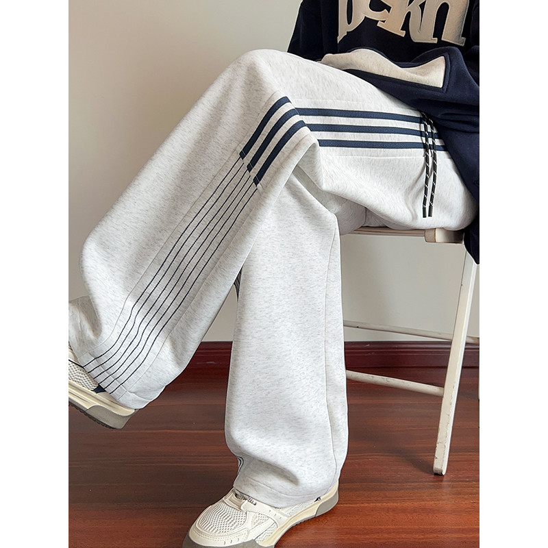 Striped Sweatpants Men Baggy Loose Casual Pants休闲裤
