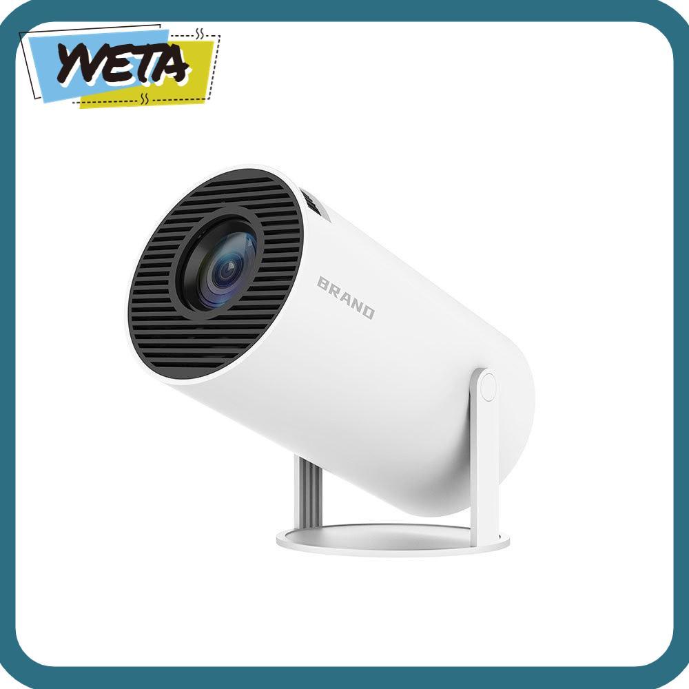 YVETA Smart Projector, Bluetooth 5.0 WiFi Portable Projector, การแก้ไขอัตโนมัติที่ทนทานสําหรับ Andro