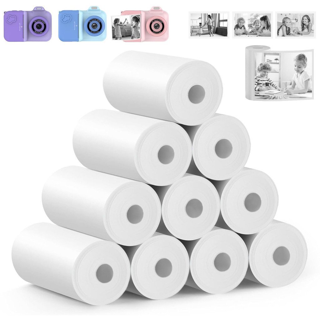 กล้องสําหรับเด็กโดยเฉพาะกระดาษพิมพ์ความร้อนกล้องโพลารอยด์ม้วนกระดาษ 57x25 มม. สไตล์ที่เป็นมิตรกับสิ่
