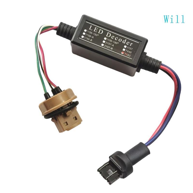 จะ T20 7443 ตัวถอดรหัส LED เครื่องกําจัดความผิดพลาดของไฟเบรคไฟเลี้ยว