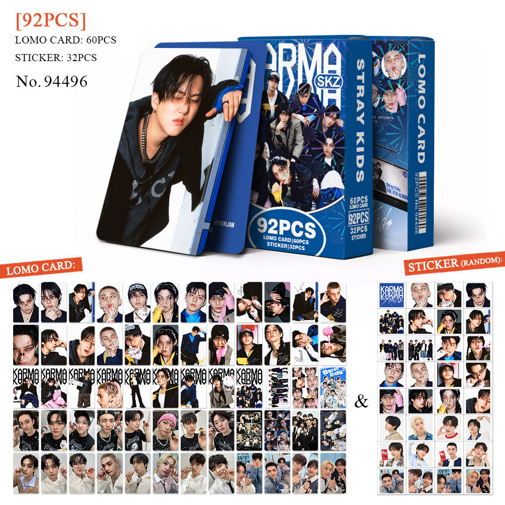 92 STRAYKIDS Photocards อัลบั้มใหม่ Karma Star KPOP สินค้า LOMO Photocards
