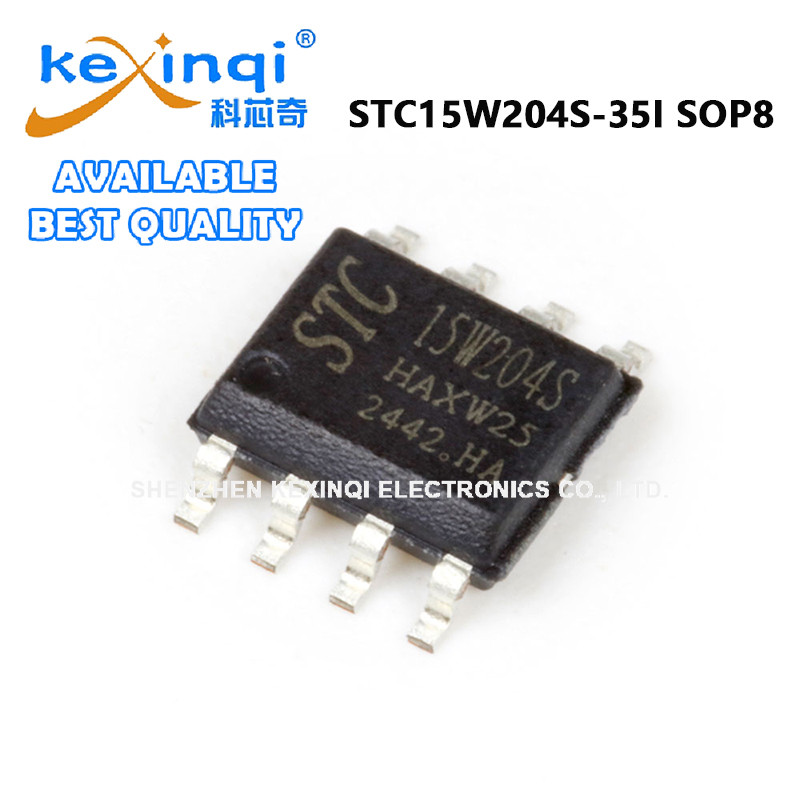 (1-5 ชิ้น) STC15W204S-35I SOP8 SMD Microcontroller MCU IC Controller ชิป