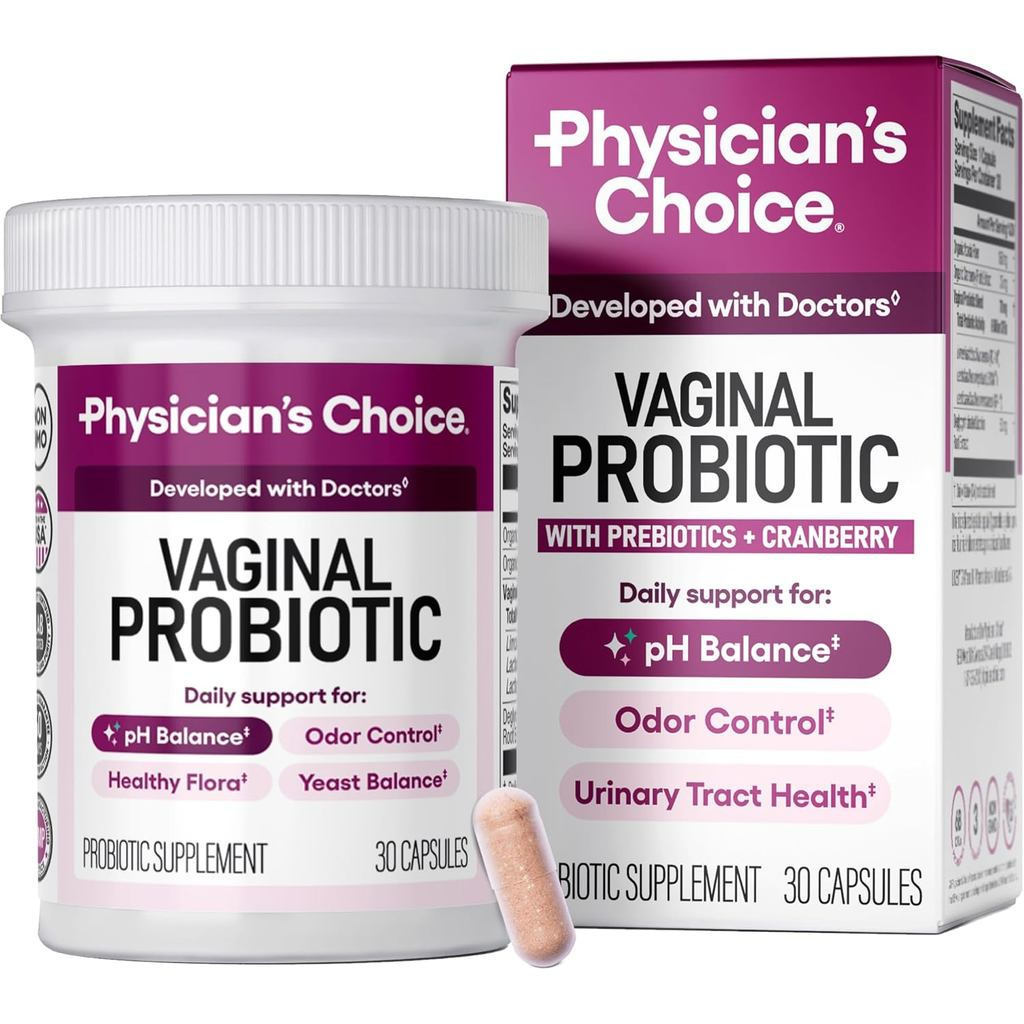 PhysiciansCHOICElProbioticsforWomen-pHBalance,OdorControl,YeastBalance,lFlora&FeminineHealth-6BCFUwi