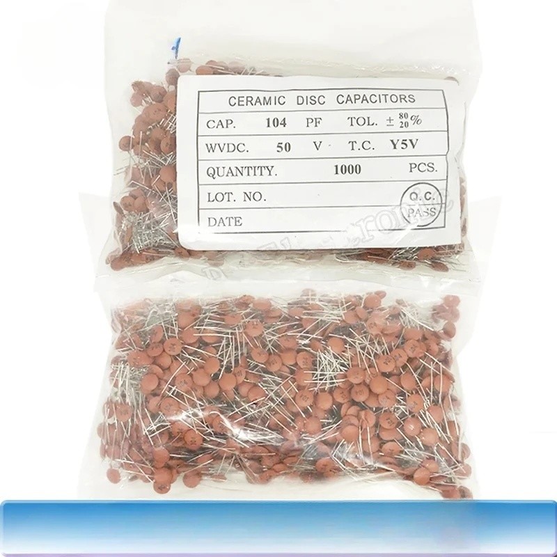 1000pcs ตัวเก็บประจุเซรามิค 50V 1pF ~ 100nF 0.1uF 104 4.7PF 10PF 22PF 33PF 47PF 100PF 101 220PF 221 