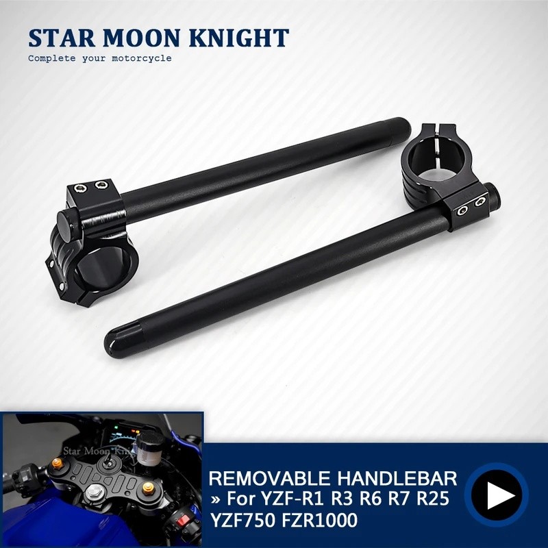 รถจักรยานยนต์คลิปบนส้อม Riser ปกติสําหรับ Yamaha YZF-R1 YZF-R7 YZF-R6 YZF-R3 YZF-R25 YZF750 FZR1000 