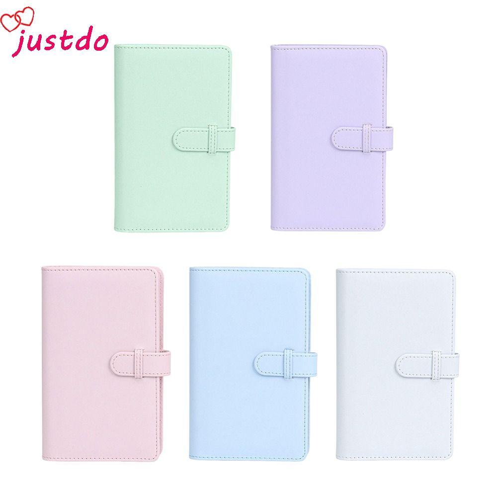 JUSTODO กล้องฟิล์มหนัง PU ที่เก็บกระดาษ 108 กระเป๋าสําหรับ Fujifilm Instax mini 12