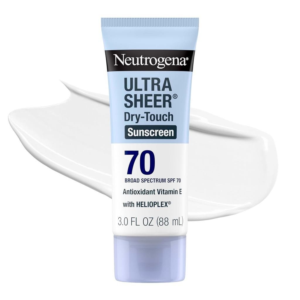 Neutrogena Ultra-Thin Dry Touch Sunscreen Lotion SPF70Broad Spectrum UVAUVB Protection,น้ําหนักเบาแล