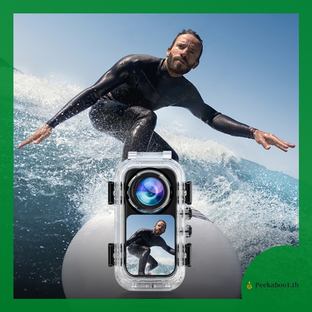 [Peekaboo1.th] เคสดําน้ํากันน้ําสําหรับ Insta360 X6 60M เลนส์กระจกออปติคอลถ่ายภาพใต้น้ํา AR [Pekaboo