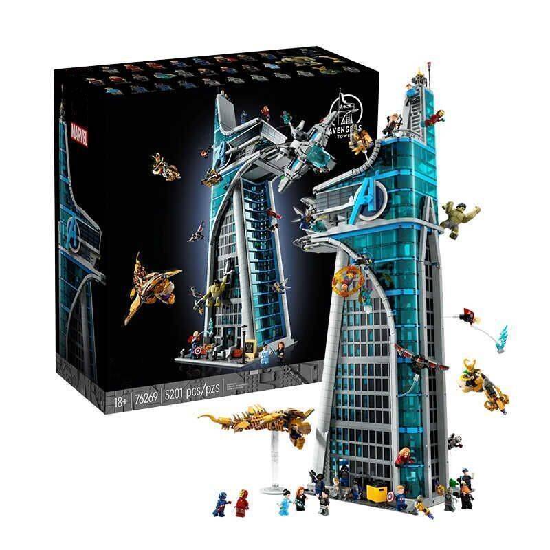 ใช้งานร่วมกับ 76269 Avengers Building Blocks Marvel Avengers Superheroes Hard ประกอบอาคารบล็อกชาย
