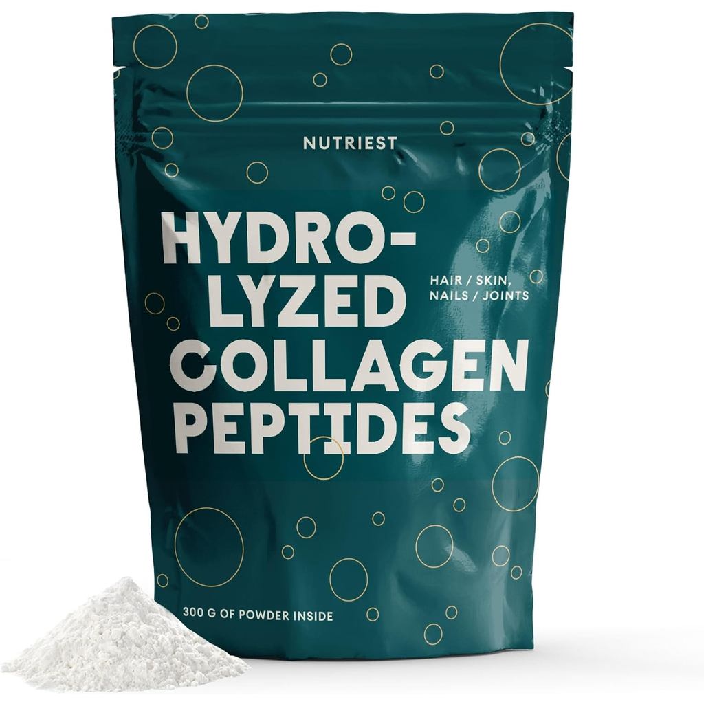 Nutriest Bovine Collagen Peptides Powder (300 g) I Hal Collagen I Bovine Collagen Powder I Grass-fed