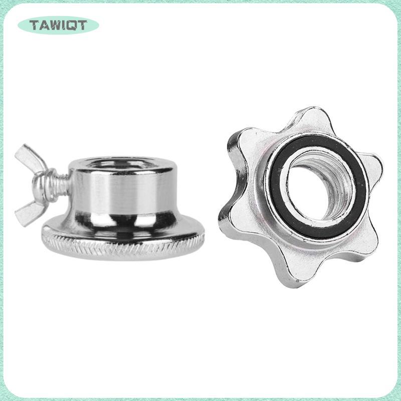 YIJU Dumbbell Nut Safety Hex Clamp Locking Collar สําหรับปรับน้ําหนัก Barbell แผ่นฮาร์ดแวร์ฟิตเนส