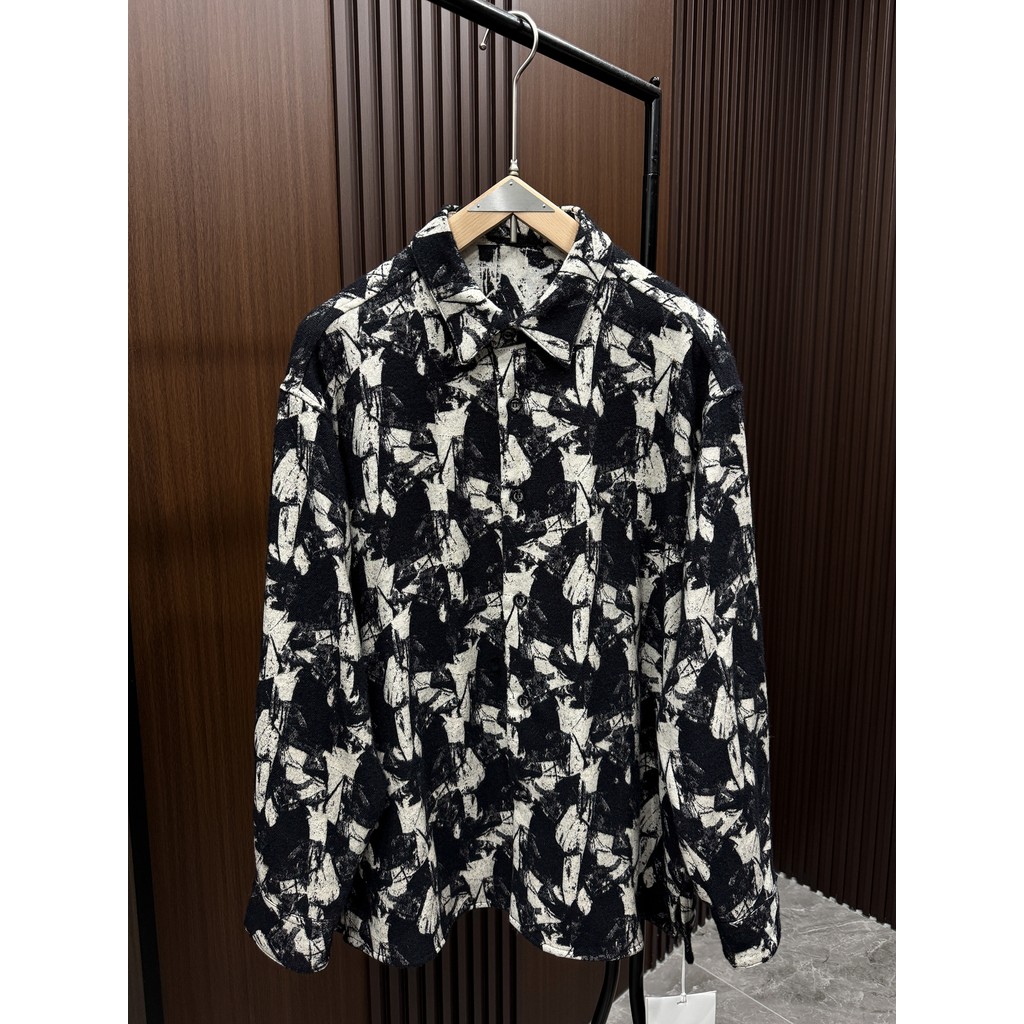 2XL Designer ผู้ชายฤดูใบไม้ผลิฤดูใบไม้ร่วงสไตล์ใหม่เสื้อแขนยาวผู้ชาย Street Wear Niche เสื้อ High-En