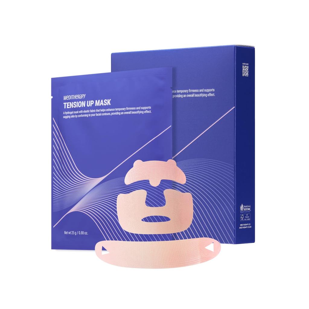 MEDITHERAPY Tension Up Mask - มาส์กหน้าคอลลาเจนเกาหลี Hydrating & Sculpting, Matrixyl & Peptide Gel 