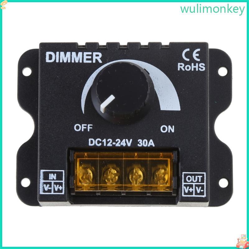WU ลูกบิดปรับความสว่างได้ ON Switch Dimmer PWM Dimming Controller สําหรับ Dimmer