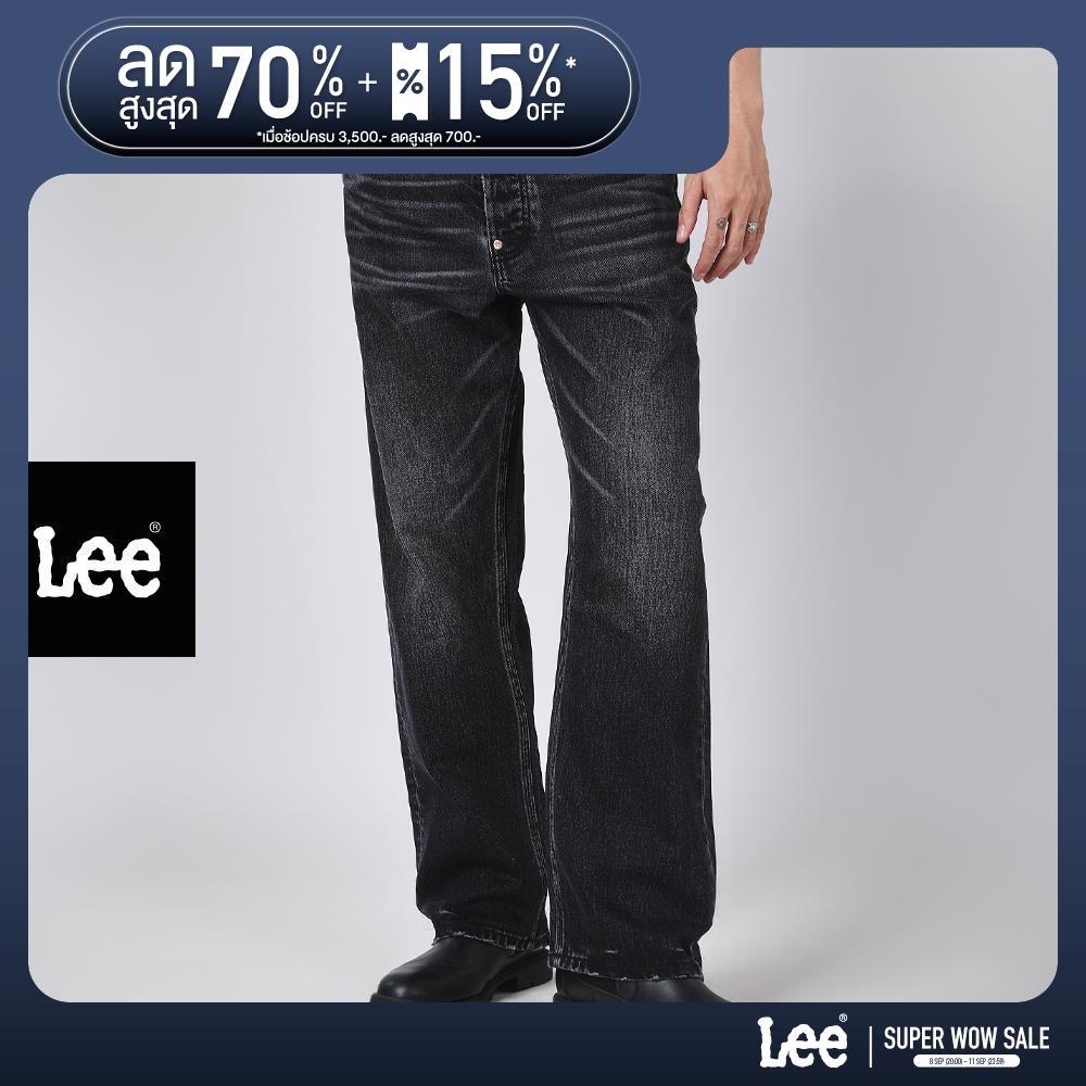LEE กางเกงยีนส์ผู้ชาย คอลเลคชั่น 101 เอวสูง ทรงกระบอก รุ่น LE S226MRETN01 สีดำ
