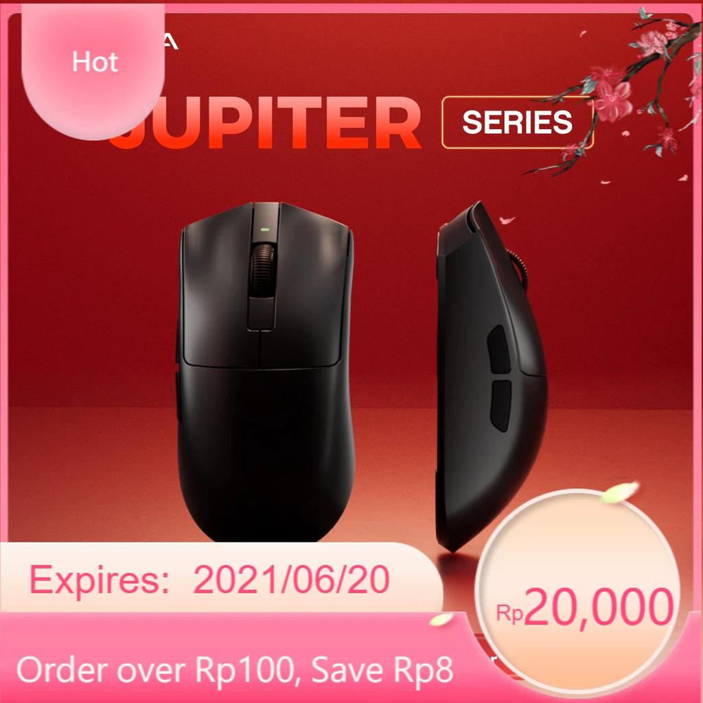 KYSONA Jupiter เมาส์ไร้สาย Gaming Mouse Bluetooth / 2.4G เซนเซอร์ PAW3395 26000DPI น้ำหนักเบา 49g รอ