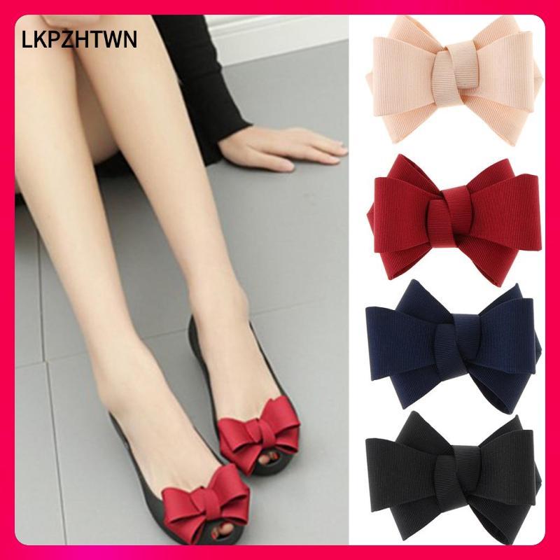[lkpzhtwn] Simple Bow Shoe Charm DIY รองเท้าส้นสูงเจ้าสาวตกแต่งรองเท้า Charm