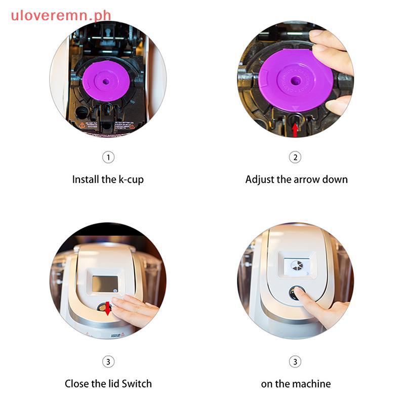 Uloveremn Reusable K Cups สําหรับ - Universal Fit 1.0 & 2.0 เครื่องชงกาแฟ - ตัวกรองกาแฟ Kcups แบบรีฟ