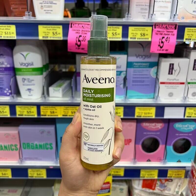 ออสเตรเลีย Aveeno Aveeno Moisturizing Oatmeal Moisturizing Body Oil Jojoba Oil Nourishing Oil 9.9