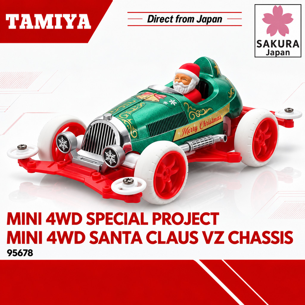Tamiya Mini 4WD Special Project Mini 4WD Santa Claus VZ Chassis 95678 (Mini 4WD)
