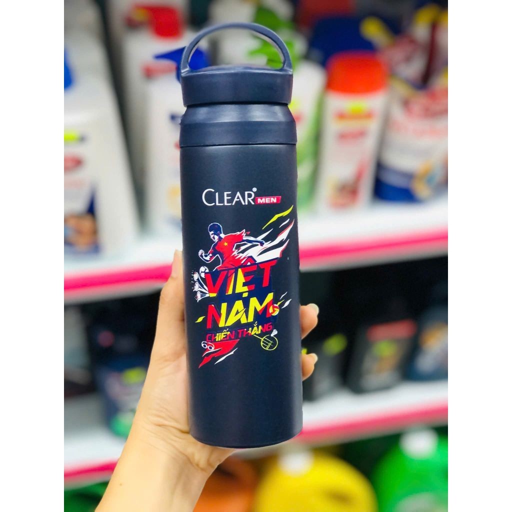 กระติกน้ําร้อนสแตนเลส 500ml (HKM Clear Men)